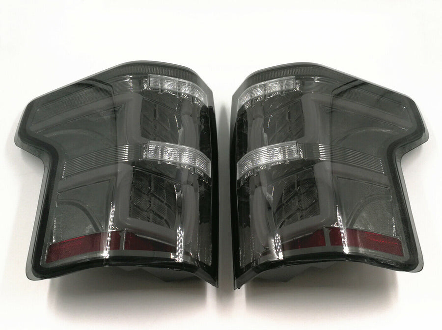 LED Tail Lights Lamps Smoked Lens W/O Blind Spot for 2015 2016 2017 Ford F150 U.S. Part One