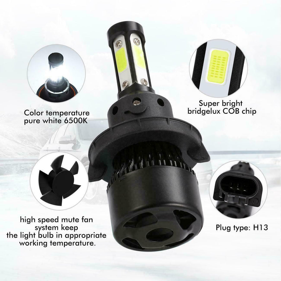 6000K For Ford F250 F350 F450 2005-2019 4Side LED Headlight Fog Light Bulbs 6x U.S. Part One