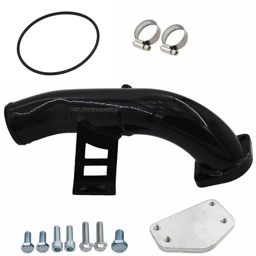 6.6 EGR Delete Kit High Flow Intake Pipe Tube for GMC Sierra Chevy Silverado 2500 3500 HD Kodiak 6.6L Diesel LLY Duramax 2004 2005