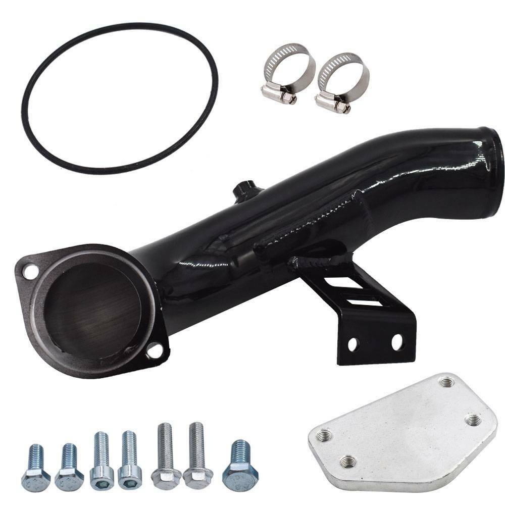 6.6 EGR Delete Kit High Flow Intake Pipe Tube for GMC Sierra Chevy Silverado 2500 3500 HD Kodiak 6.6L Diesel LLY Duramax 2004 2005