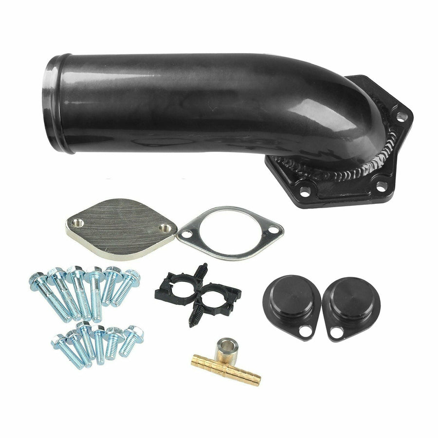 EGR Valve Delete Kit Power stroke Diesel with Intake Elbow for 08-10 Ford F250 350 450 550 6.4L Powerstroke Diesel U.S. Part One