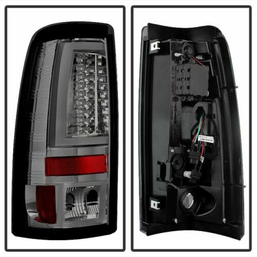 1500 Chrome Smoke LED Tail Lights Set Spyder for 1999-2002 Chevy Silverado/GMC Sierra U.S. Part One