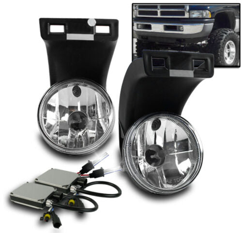 FOG LIGHT LAMP+6K HID SET for 1994-2001 DODGE RAM 1500 2500 3500 U.S. Part One