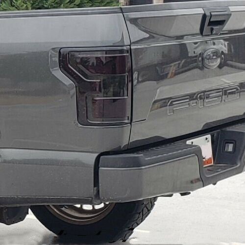 Tail Light Blackout Kit Precut Tint Smoked Vinyl Covers for 2018 2019 Ford F-150 U.S. Part One