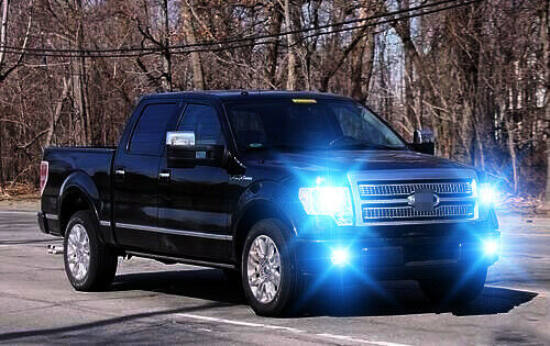 8000K LED Headlight High/Low + Fog Light Bulbs Combo for Ford F150 2005 - 2014 4pcs U.S. Part One
