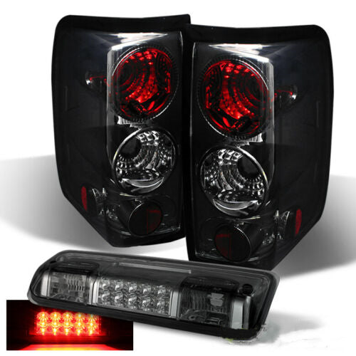 Tail Lights for Smoked 2004-2008 Ford F150   +3rd LED Brake Cargo Lamp Left+Right U.S. Part One