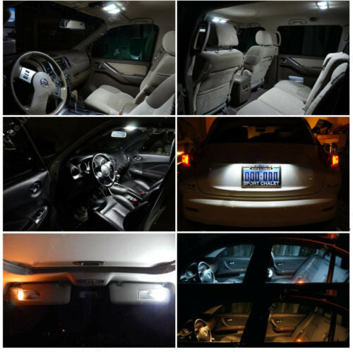 White LED Interior kit +White License Light for Dodge Ram 1500 2500 3500 2009-2016 U.S. Part One