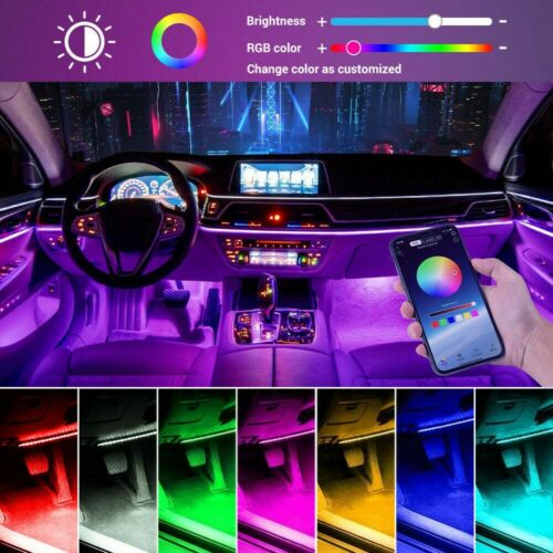 Atmosphere Light RGB 48 LED Car Accessories Interior for Ford F150 F250 Strip APP Bluetooth Control U.S. Part One