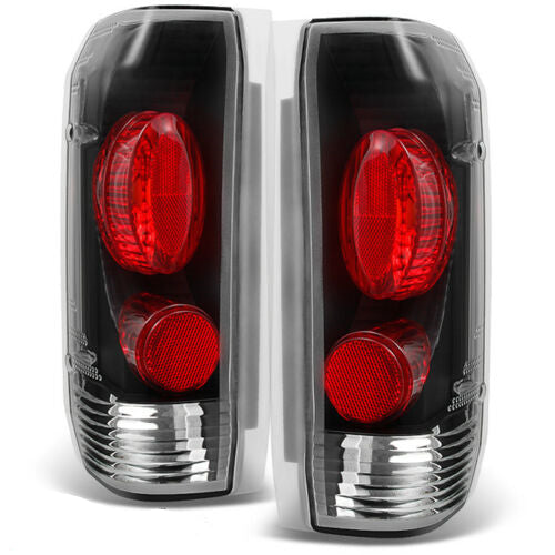 Black Tail Lights Lamps Replacement Fit 1989-1996 Ford Bronco F150 F250 F350 U.S. Part One